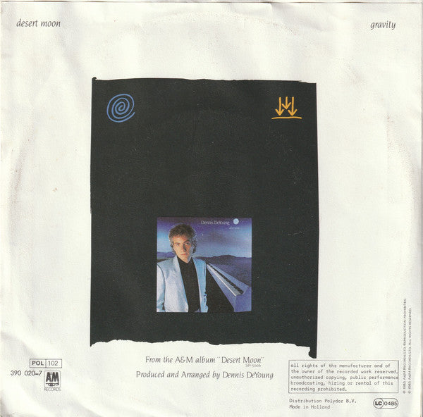Dennis De Young - Desert Moon 17507 Vinyl Singles Vinyl Zeer Goed / Hoesje Goed "VINYLSINGLES.NL"