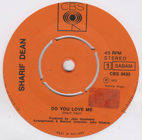 Sharif Dean - Do You Love Me ? 42126 Vinyl Singles Vinyl Goed / Hoes Generic