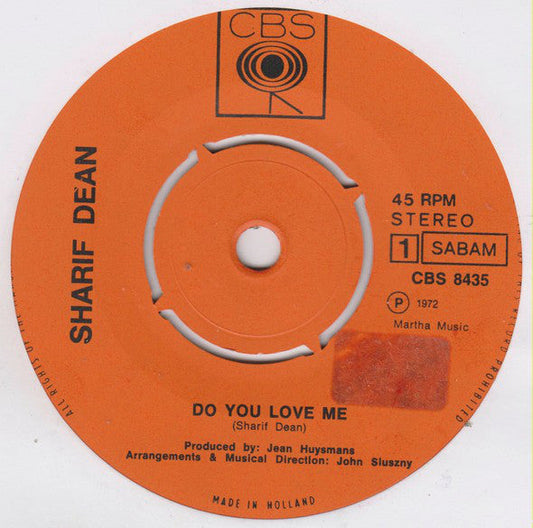 Sharif Dean - Do You Love Me ? 42126 Vinyl Singles Vinyl Goed / Hoes Generic