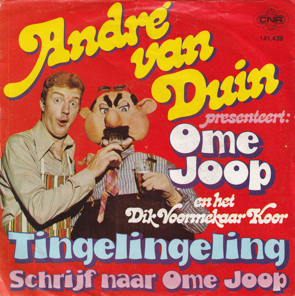 André van Duin Presenteert: Ome Joop En Dik Voormekaar Team - Tingelingeling 41541 Vinyl Singles Vinyl Goed / Hoes Goed
