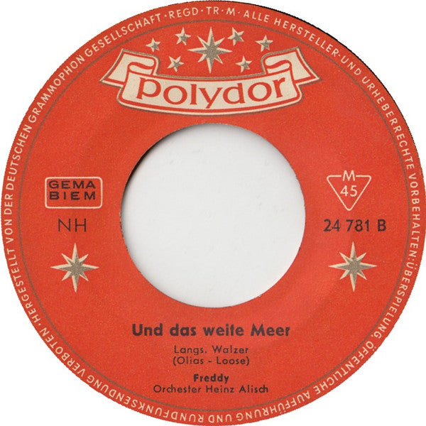 Freddy Quinn - Alo-Ahé 39858 Vinyl Singles Vinyl Goed / Hoes Generic