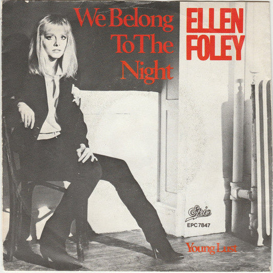 Ellen Foley - We Belong To The Night 34089 Vinyl Singles Vinyl Zeer Goed / Hoesje Goed "VINYLSINGLES.NL"