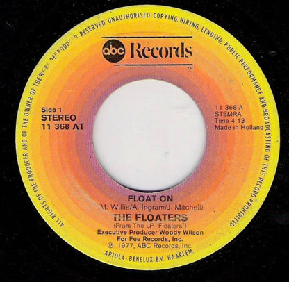 Floaters - Float On Vinyl Singles Vinyl Zeer Goed / Hoesje Generic "VINYLSINGLES.NL"