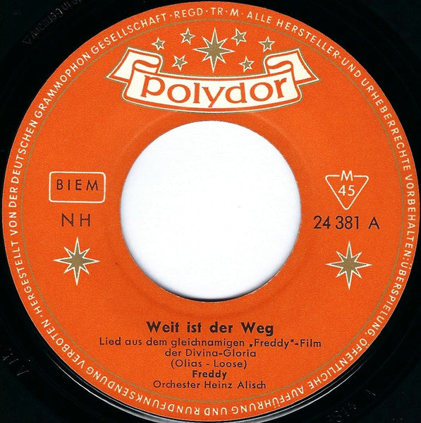 Freddy Quinn - Weit Ist Der Weg 42278 Vinyl Singles Vinyl Goed / Hoes Generic