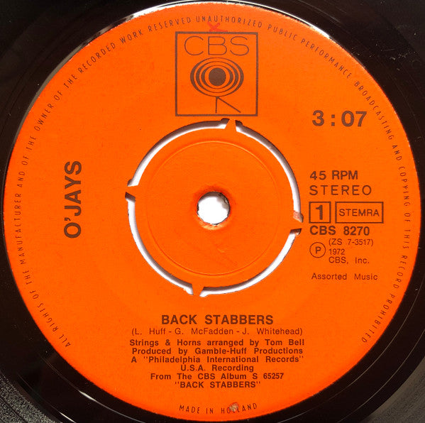 O'Jays - Back Stabbers 33010