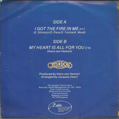 Guys 'N' Dolls - I Got The Fire In Me 19555 Vinyl Singles Vinyl Goed / Hoes Goed