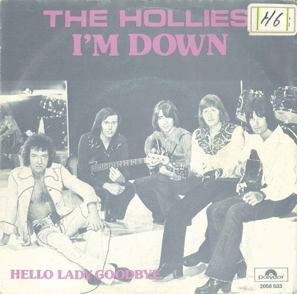 Hollies - I'm Down Vinyl Singles Vinyl Zeer Goed / Hoesje Goed "VINYLSINGLES.NL"
