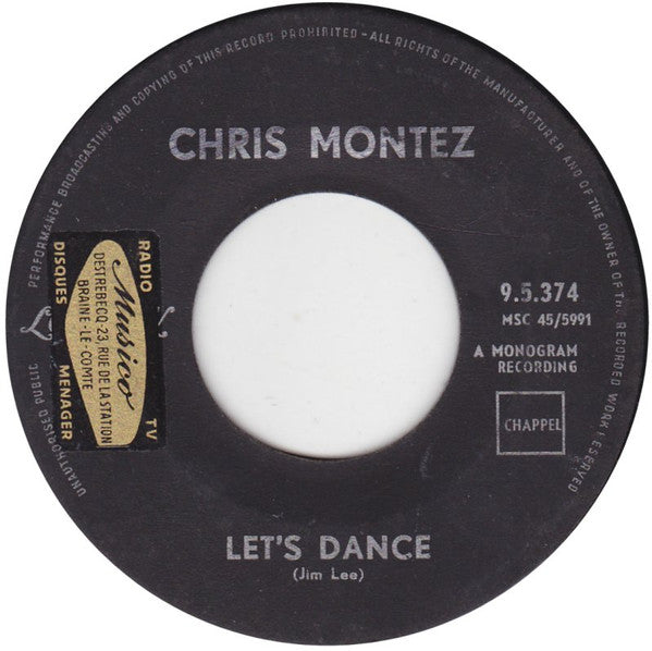 Chris Montez - Let's Dance 42257 Vinyl Singles Toevoegen Vinyl Goed / Hoes Generic