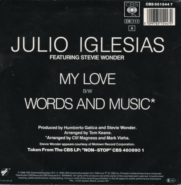 Julio Iglesias mit Stevie Wonder – My Love 34191