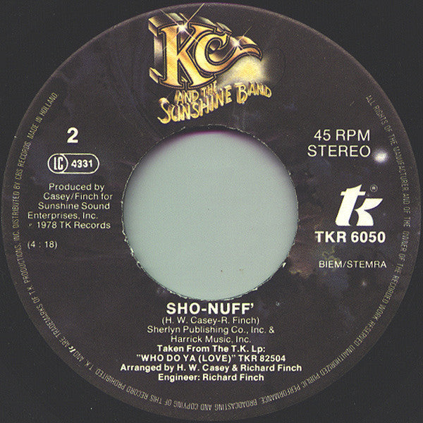 KC & The Sunshine Band - Do You Feel All Right 41828 Vinyl Singles Vinyl Goed / Hoes Generic