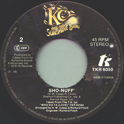 KC & The Sunshine Band - Do You Feel All Right 41828 Vinyl Singles Vinyl Goed / Hoes Generic