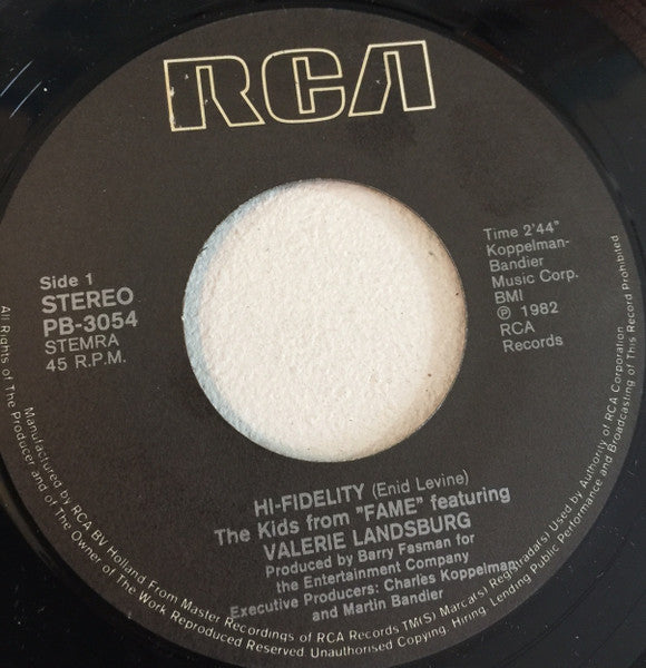 Kids From Fame - Hi-Fidelity 01883 Vinyl Singles Vinyl Goed / Hoes Goed