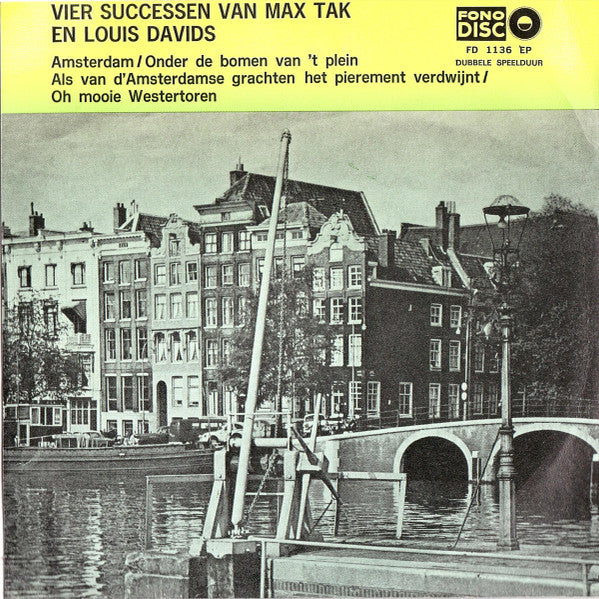 René Staal met orkestbegeleiding - Vier successen van max tak en Louis Davids 41539 Vinyl Singles EP Vinyl Goed / Hoes Goed