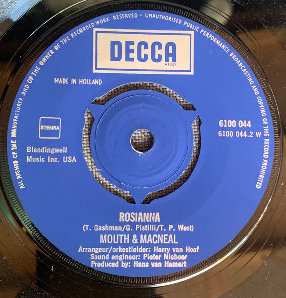 Mouth & MacNeal - Hey, You Love 41780 Vinyl Singles Vinyl Goed / Hoes Goed