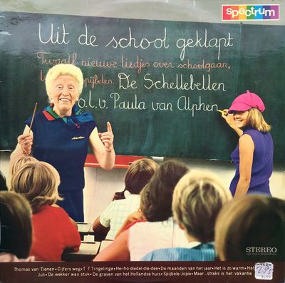 Schellebellen - Uit De School Geklapt (LP) Vinyl LP Vinyl (VG) <br> Hoes (G+)