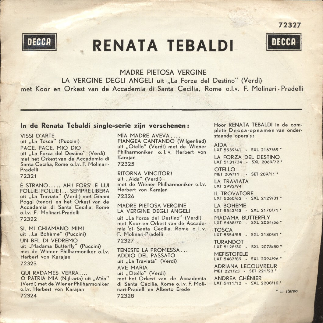 Renata Tebaldi - Madre Pietosa Vergine 23924