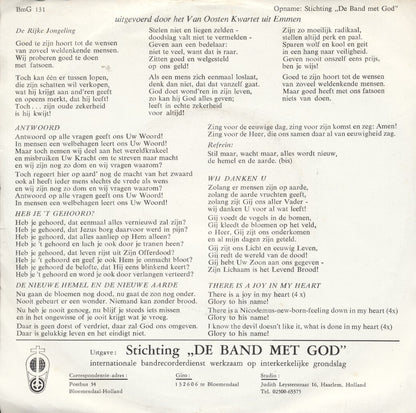 Van Oosten Quartet Sings - De Rijke Jongeling 24095 25624