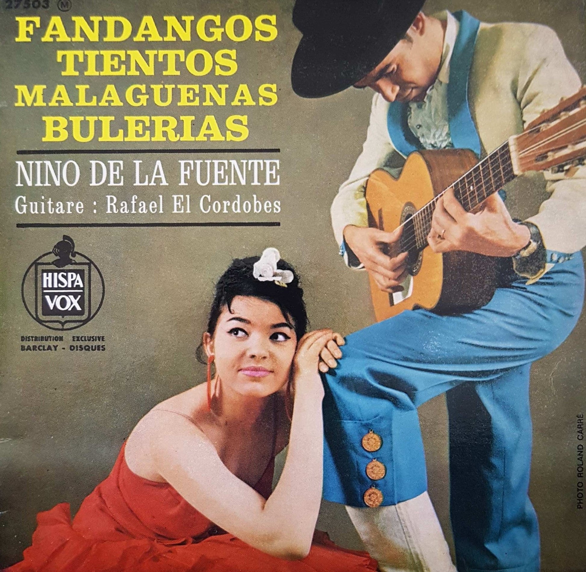 Niño De La Fuente - Fandangos Tientos Malaguenas Bulerias 23878 Vinyl Singles EP Vinyl Goed / Hoes Goed