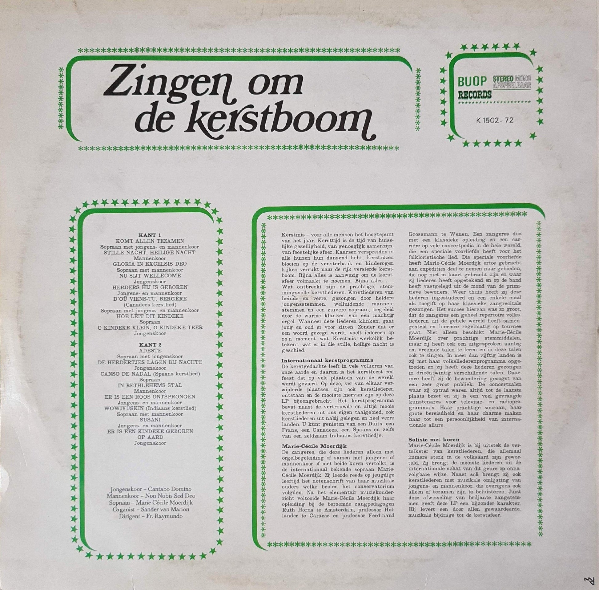 Various - Zingen Om De Kerstboom (LP) 46770 Vinyl LP JUKEBOXSINGLES.NL   