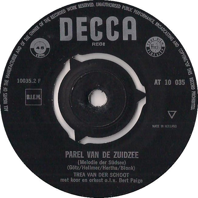 Trea van der Schoot - Parel Van De Zuidzee 36482