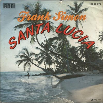 Frank Simon - Santa Lucia Vinyl Singles Vinyl Zeer Goed / Hoesje Goed "VINYLSINGLES.NL"
