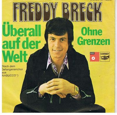 Freddy Breck - Überall Auf Der Welt Vinyl Singles Vinyl Zeer Goed / Hoesje Goed "VINYLSINGLES.NL"