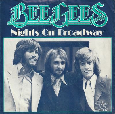 Bee Gees - Nights On Broadway Vinyl Singles Vinyl Zeer Goed / Hoesje Goed "VINYLSINGLES.NL"