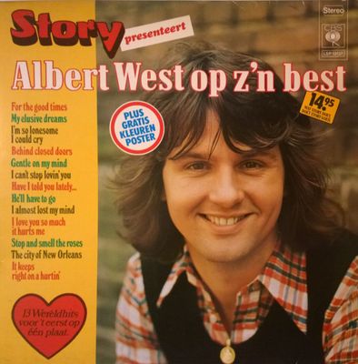 Albert West - Story Presenteert: Albert West Op Z'n Best (LP) Vinyl LP Vinyl (VG) <br> Hoes (G+)