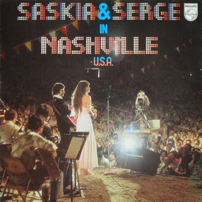 Saskia & Serge - Saskia & Serge In Nashville, U.S.A. (LP) Vinyl LP Vinyl (VG) <br> Hoes (G+)