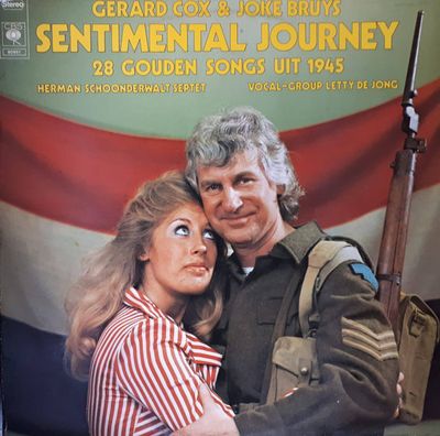 Gerard Cox - Sentimental Journey - 28 Gouden Songs Uit 1945 (LP) Vinyl LP Vinyl Zeer Goed / Hoesje Goed "VINYLSINGLES.NL"