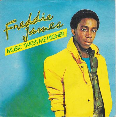 Freddie James - Music Takes Me Higher Vinyl Singles Vinyl Zeer Goed / Hoesje Goed "VINYLSINGLES.NL"