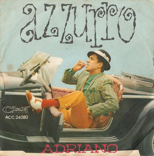 Adriano Celentano - Azzurro Vinyl Singles Vinyl Zeer Goed / Hoesje Goed "VINYLSINGLES.NL"