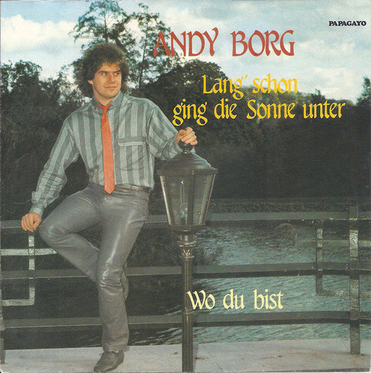 Andy Borg - Lang' Schon Ging Die Sonne Unter 22843 Vinyl Singles Vinyl Goed / Hoes Goed