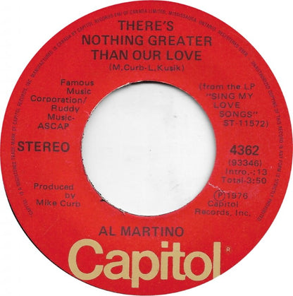 Al Martino - There's Nothing Greater Than Our Love 41834 Vinyl Singles Vinyl Goed / Hoes Generic