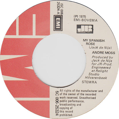 Andre Moss - My Spanish Rose Vinyl Singles Vinyl Zeer Goed / Hoesje Generic "VINYLSINGLES.NL"