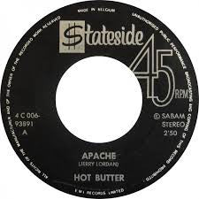 Hot Butter - Apache Vinyl Singles Vinyl Zeer Goed / Hoesje Goed "VINYLSINGLES.NL"