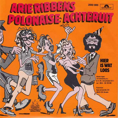 Arie Ribbens - Polonaise Achteruit 10277 Vinyl Singles Vinyl Zeer Goed / Hoesje Goed "VINYLSINGLES.NL"