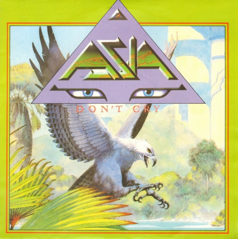 Asia - Don't Cry Vinyl Singles Vinyl Zeer Goed / Hoesje Goed "VINYLSINGLES.NL"