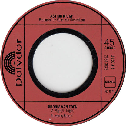 Astrid Nijgh - De Nacht Vinyl Singles Vinyl Zeer Goed / Hoesje Generic "VINYLSINGLES.NL"