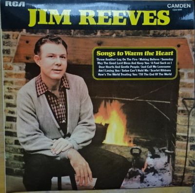 Jim Reeves - Songs To Warm The Heart (LP) Vinyl LP Vinyl (VG) <br> Hoes (G+)