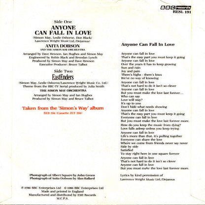 Anita Dobson And The Simon May Orchestra - Anyone Can Fall In Love 22410
