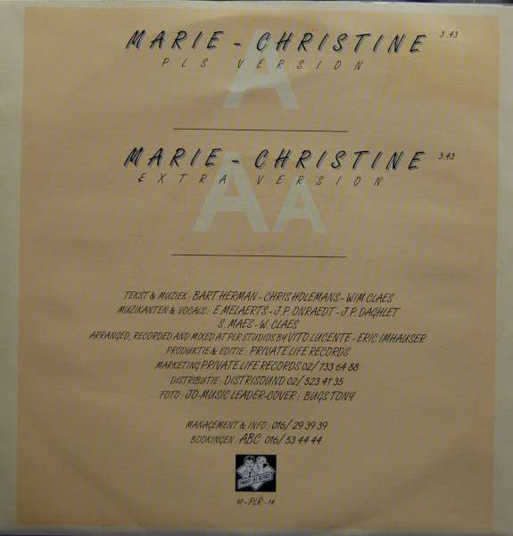 Bart Herman - Marie-Christine (B) 12327
