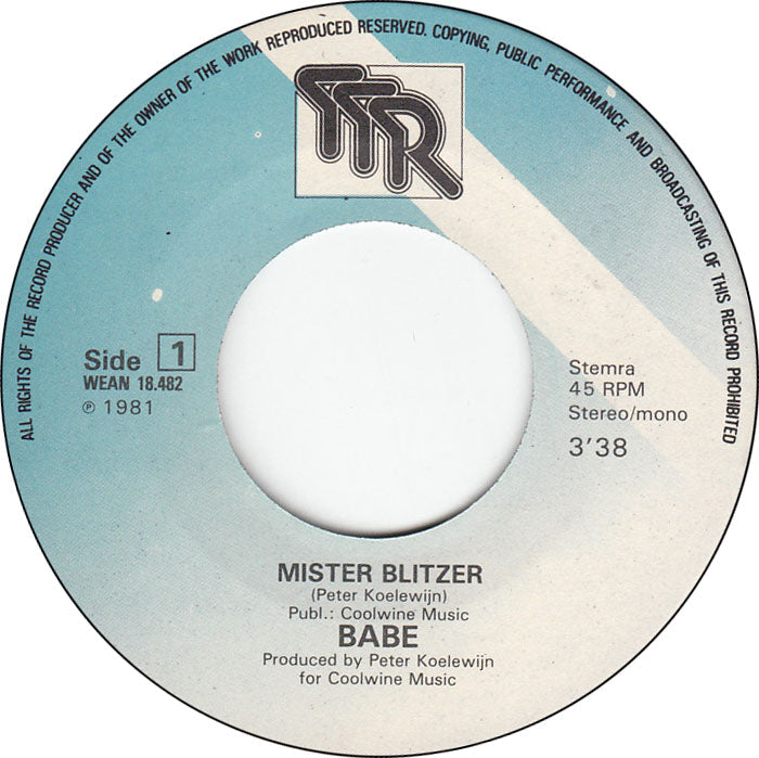 Babe - Mister Blitzer 30672 Vinyl Singles Vinyl Goed / Hoes Goed
