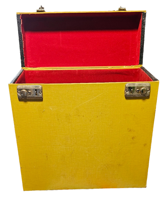 LP Koffer - Geel Goede Staat