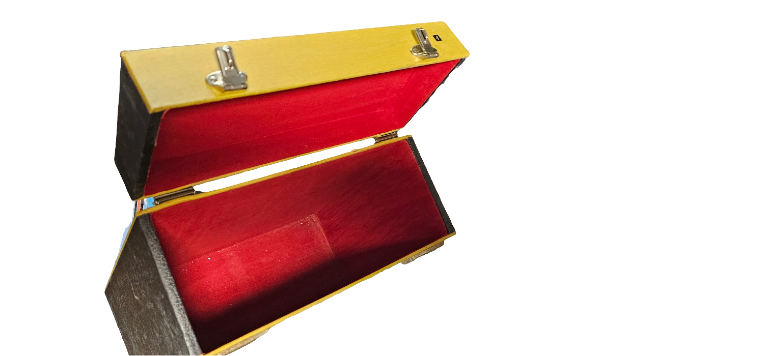 LP Koffer - Geel Goede Staat