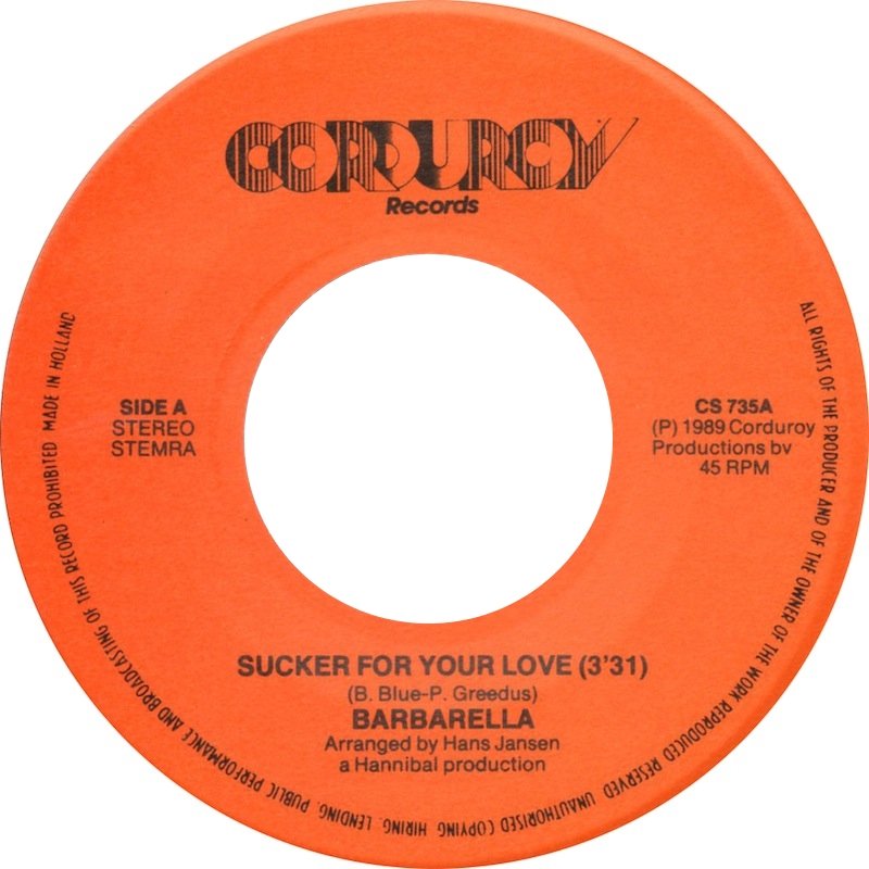 Barbarella - Sucker For Your Love 36917 Vinyl Singles Vinyl Zeer Goed / Hoesje Goed "VINYLSINGLES.NL"