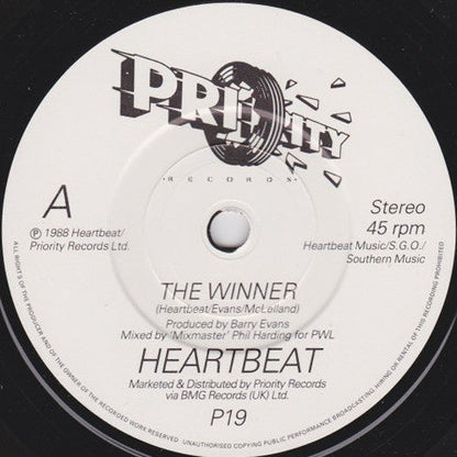 Heartbeat - The Winner Vinyl Singles Vinyl Zeer Goed / Hoesje Goed "VINYLSINGLES.NL"
