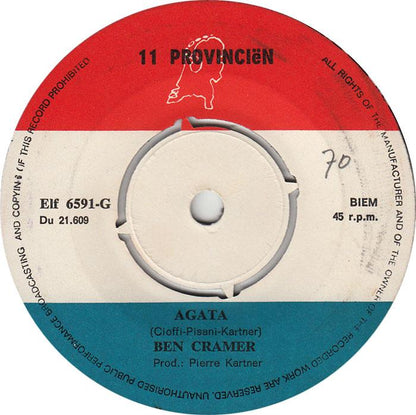 Ben Cramer - Agatha Vinyl Singles Vinyl Goed / Hoes Goed