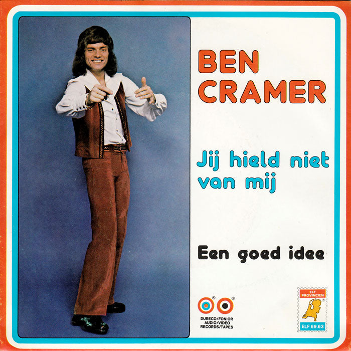 Ben Cramer - Jij Hield Niet Van Mij 32615 Vinyl Singles Vinyl Zeer Goed / Hoesje Goed "VINYLSINGLES.NL"