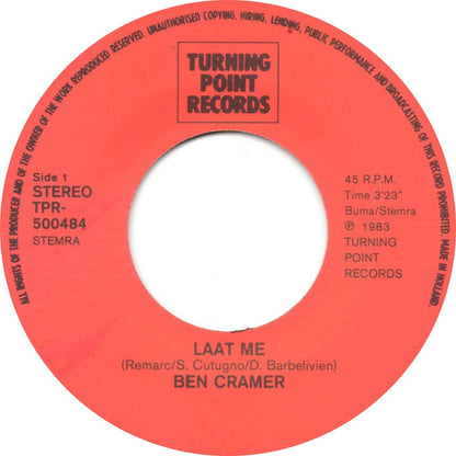 Ben Cramer - Laat Me 30898 Vinyl Singles Vinyl Goed / Hoes Goed